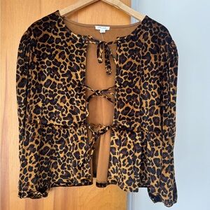 Ultra Pink Leopard Print Women's Top
